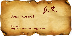 Jósa Kornél névjegykártya